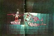 Paul Klee stridsscen i den fantastiska komiska operan oil painting artist